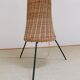 Vintage wicker mushroom lamppost