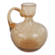 Petit porte bougie en verre bullé rose de Biot