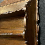 Napoleon III-era wall shelf in mahogany