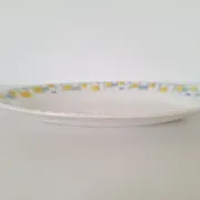 Ravier / Yellow and blue aperitif plate the Amandinoise