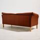 Canapé en cuir danois par Mogens Hansen, années 1970