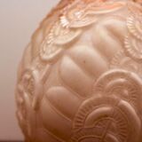 Pair of Art Deco glass ball vases