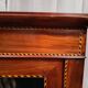 English style display cabinet in marquetry mahogany.