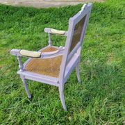 Fauteuil Louis XVI en cannage, milieu du XIXe siècle