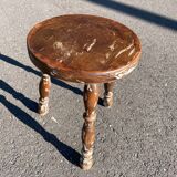 Wooden Tripod Farmhouse Stool