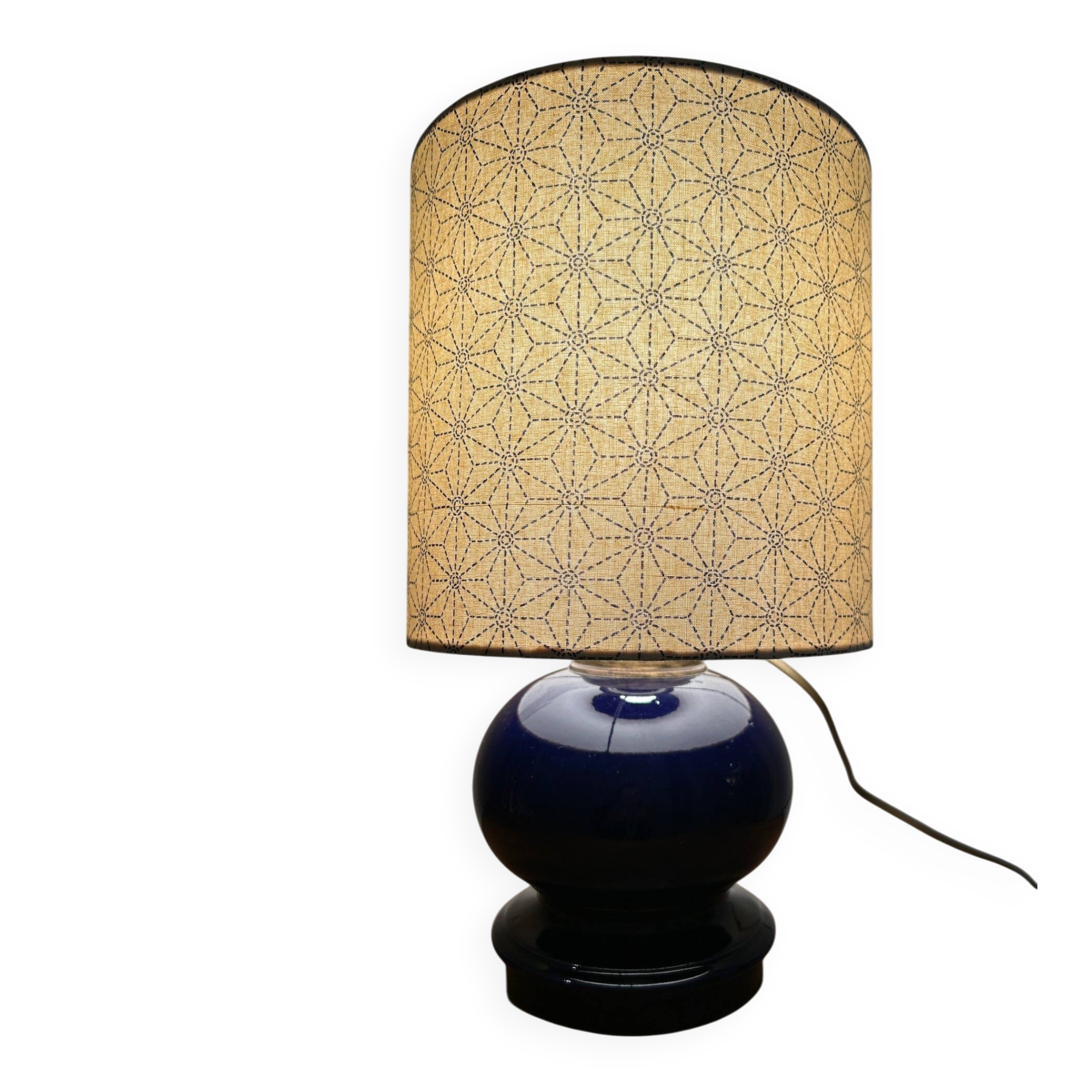 ceramic lamp from Magasins Réunis in Nancy