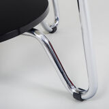Table Kovona noir et blanc fabriquée en Tchéquie des années 1950