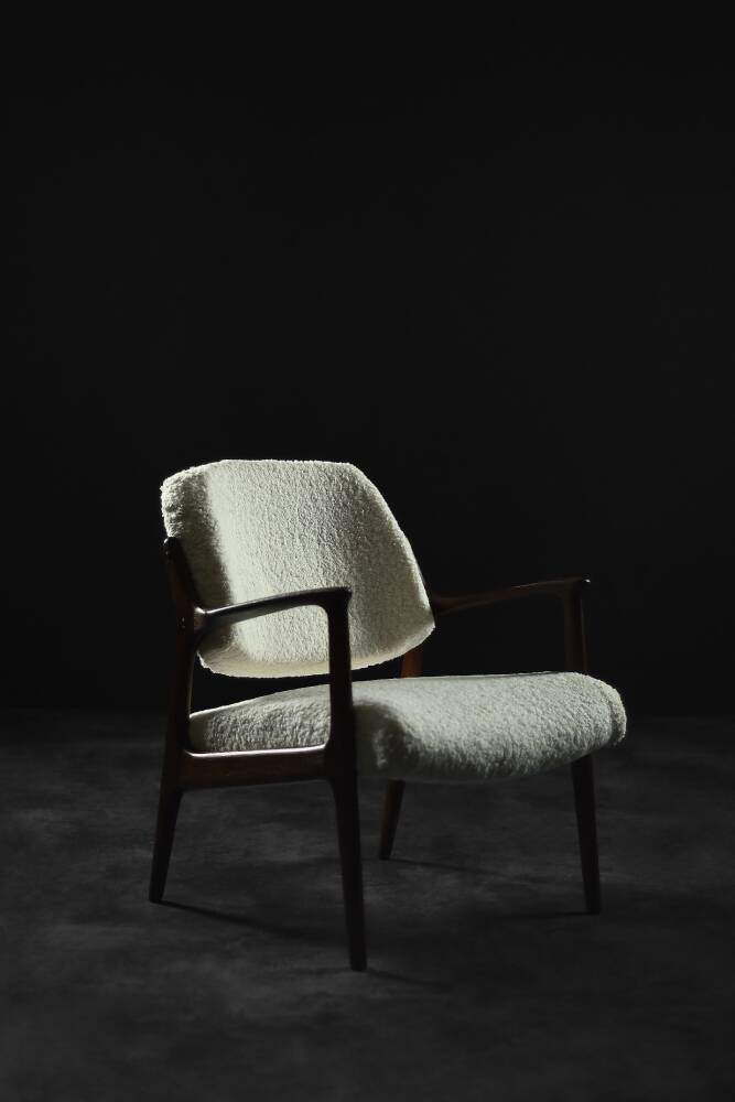 Vintage Scandinavian modern lounge chair in teak Domus by Inge Andersson for Bröderna Andersson.