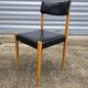 Scandinavian chair in teak and skai 1960