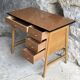 Modernist desk with drawers and formica top - vintage 1960