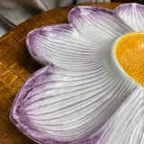 Compartmented tray in Italian ceramic