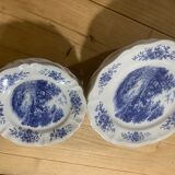Set of 10 plates Digoin Sarreguemines model Romantic