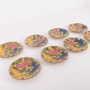 Hand made ceramic plates from Fenice Albisola, Italy 1970’s