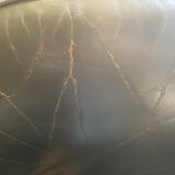 Green leather club chairs