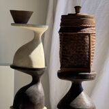 Pawn Brown - Stool, side table in the shape of a brown pawn.