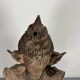 Grande statuette de kinaree, adorant, devi en bois sculpté. Thailande