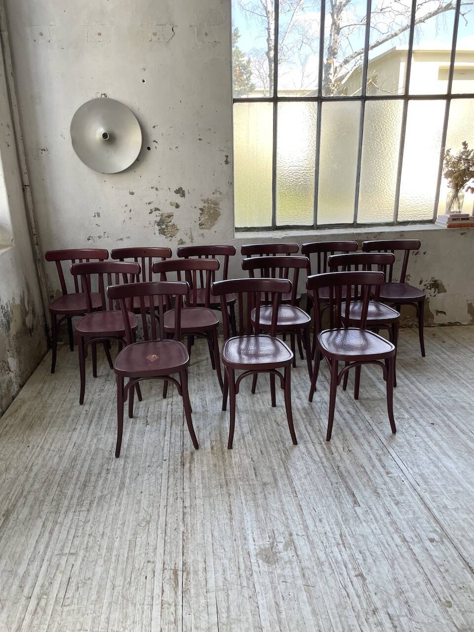 Set of 13 Japy bistro chairs, 1940