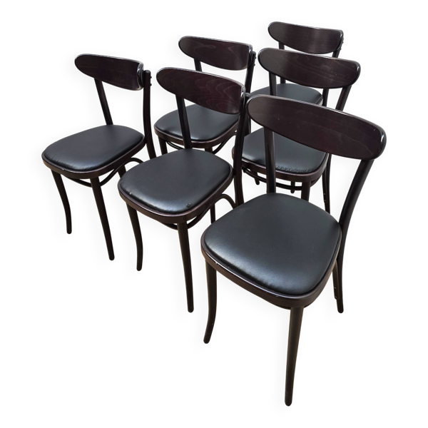 Suite de 6 chaises bistrot Banana, TON