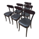 Set of 6 Banana bistro chairs, TON