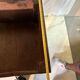Large antique oak chest with turned legs