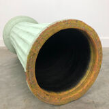 Vintage painted terracotta column