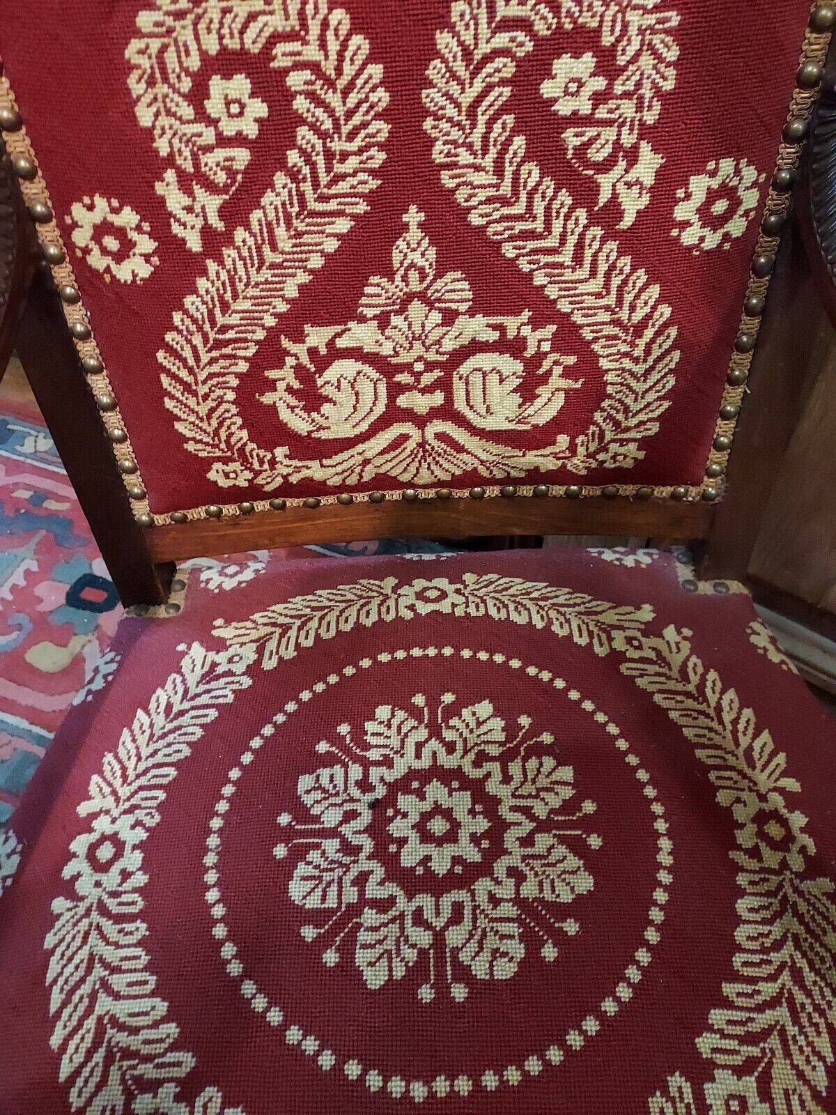 Fauteuil style empire en acajou