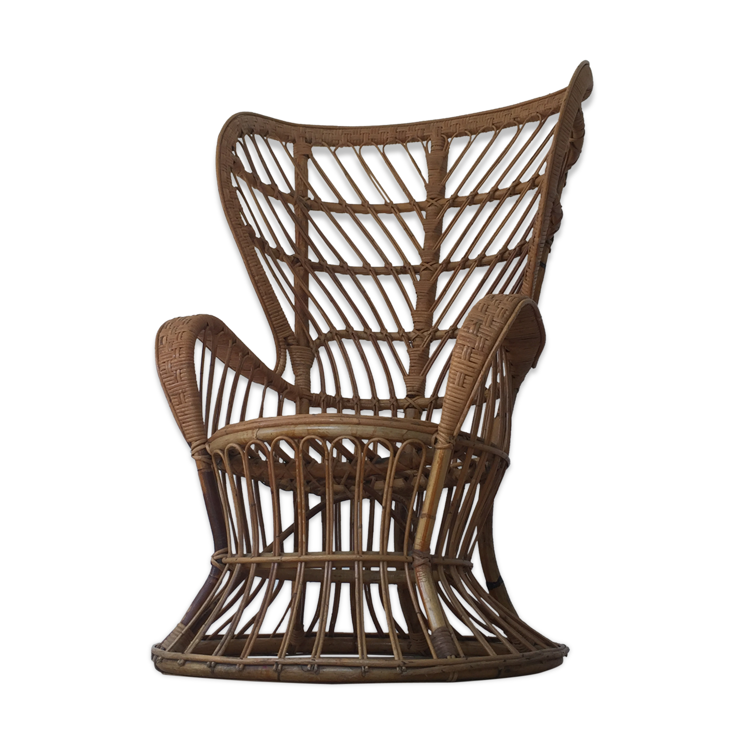 Rattan armchair  Gio Ponti