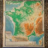 Old map of the France N°11 Hatier Kaeppelin.