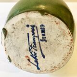 Calvados jug in flamed stoneware, signed François Labbé, ca. 1950