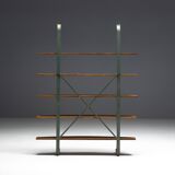 Bakery Display Rack with Iron Frame and Oak Shelves, France, 1920s