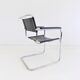 Set de 4 fauteuils Thonet S34 cuir cantilever par Mart Stam