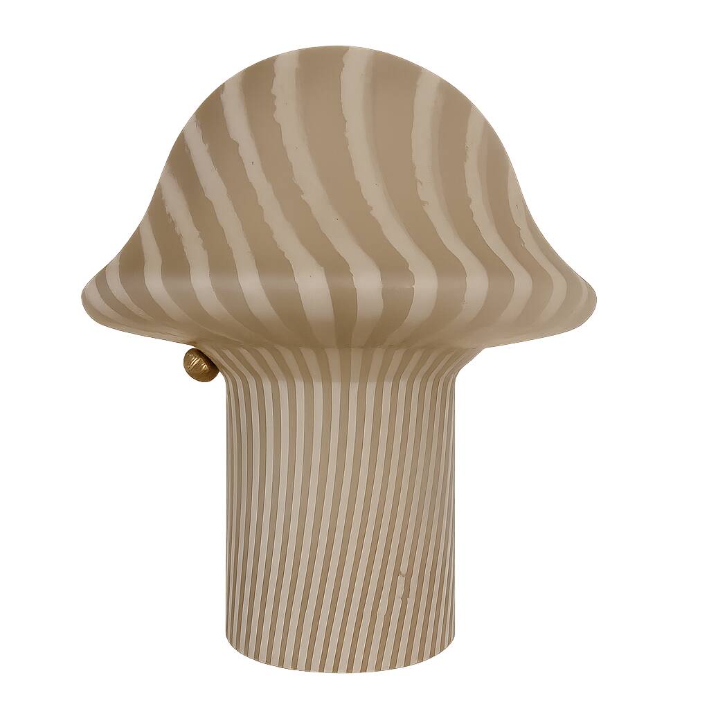 Lampe champignon vintage Peill & Putzler en verre opaline