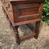 Antique 18th century solid oak Jacobean style sideboard