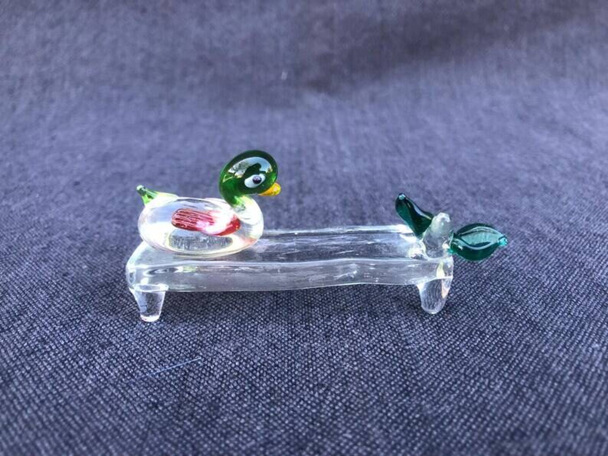 Set of Four Rare Vintage Murano Glass Knife Rests/Knife Holders, Italy, 1