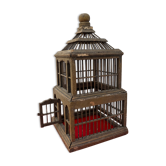 Cage à oiseaux en bois