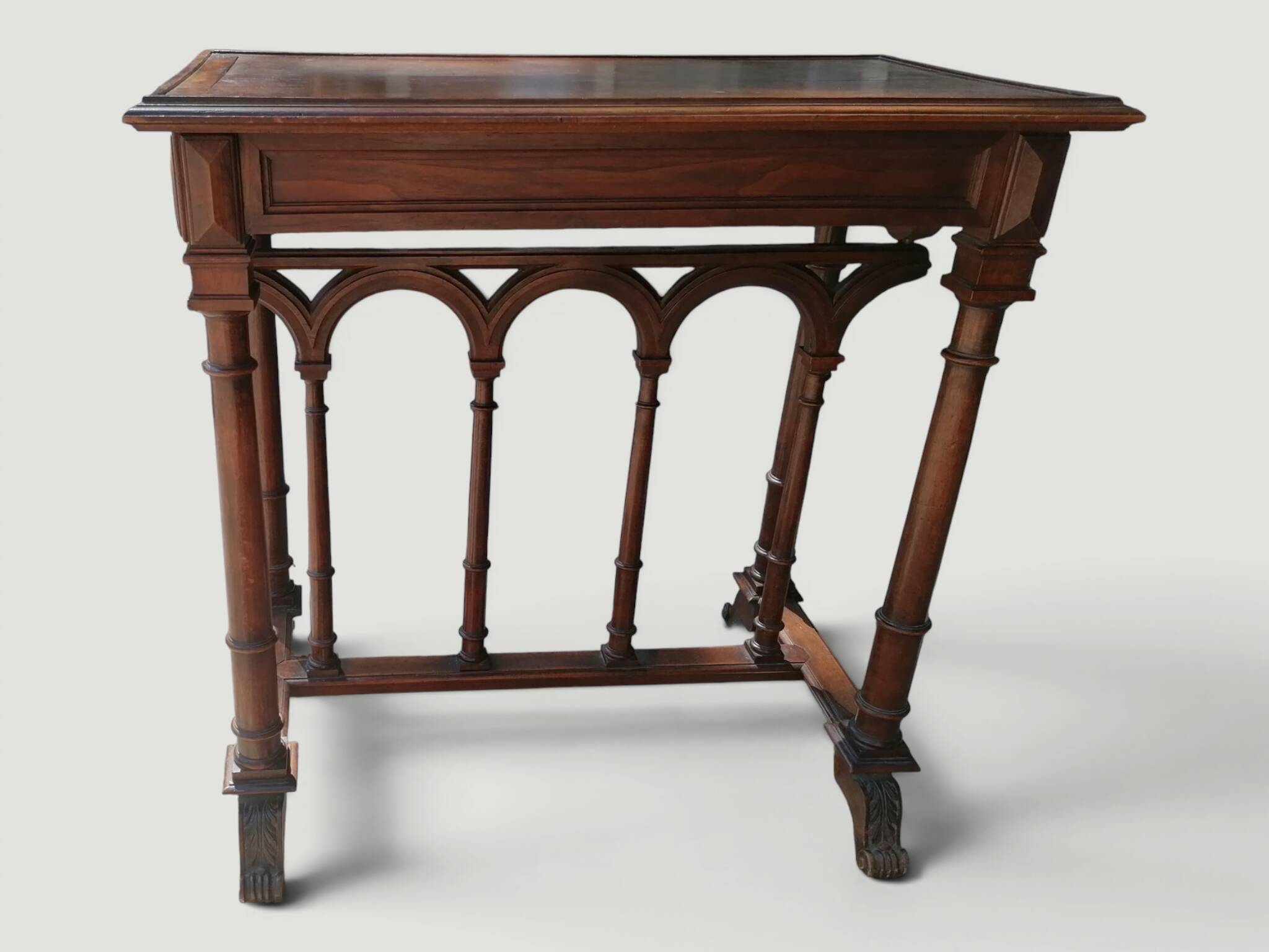 Antique side table - Dark academia, gothic - Henri II style