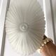Vintage oval frosted glass ceiling light