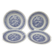 set of 4 flat plates ironstone