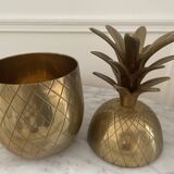 Solid brass pineapple container