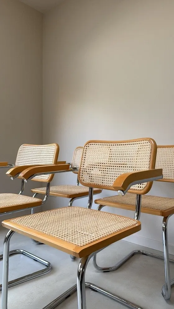 Four vintage Cesca chairs
