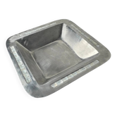 Centre de table en nacre et aluminium, Italie, vers les années 1980
