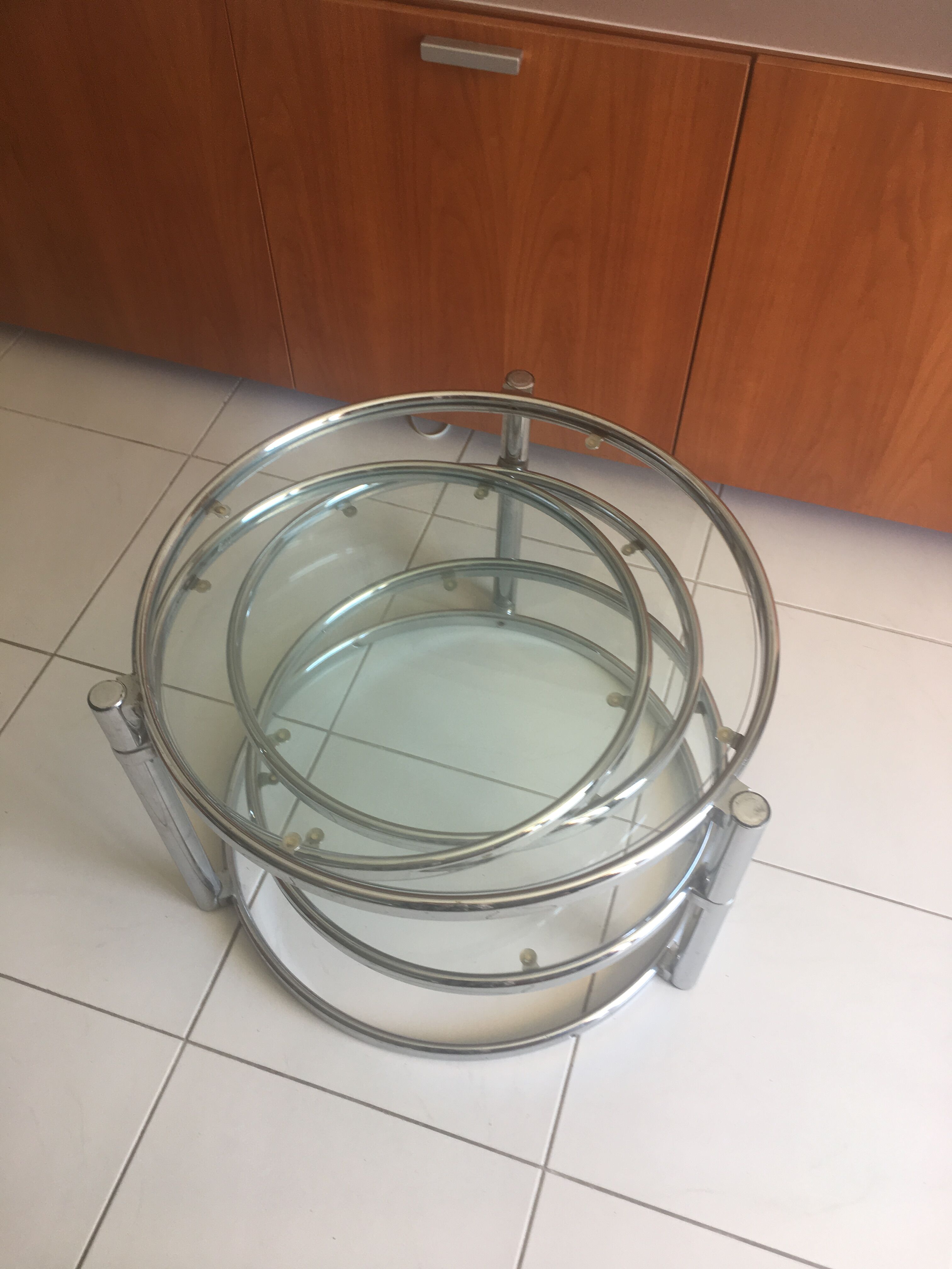 Table basse 4 plateaux vintage