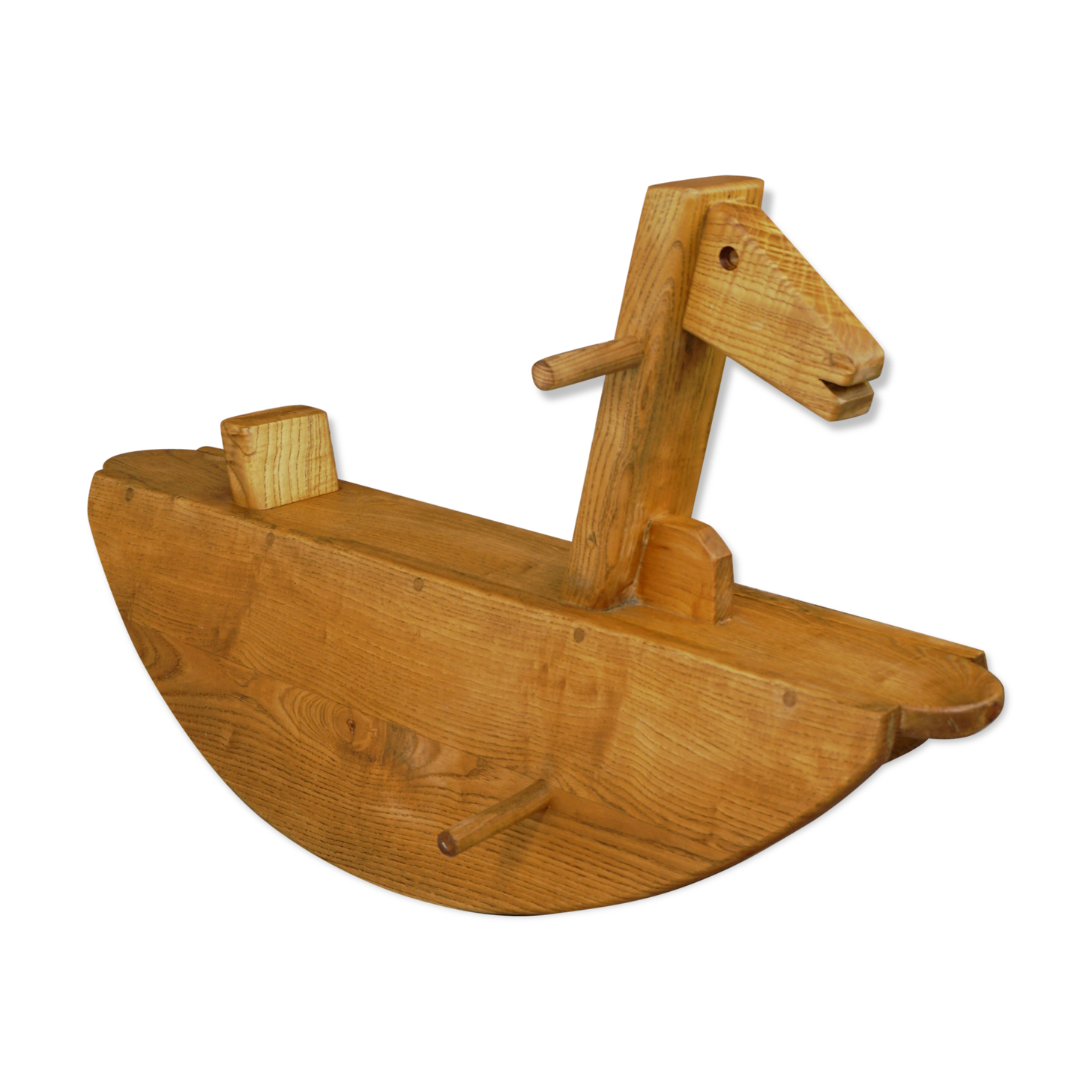 50s wooden rocking horse
