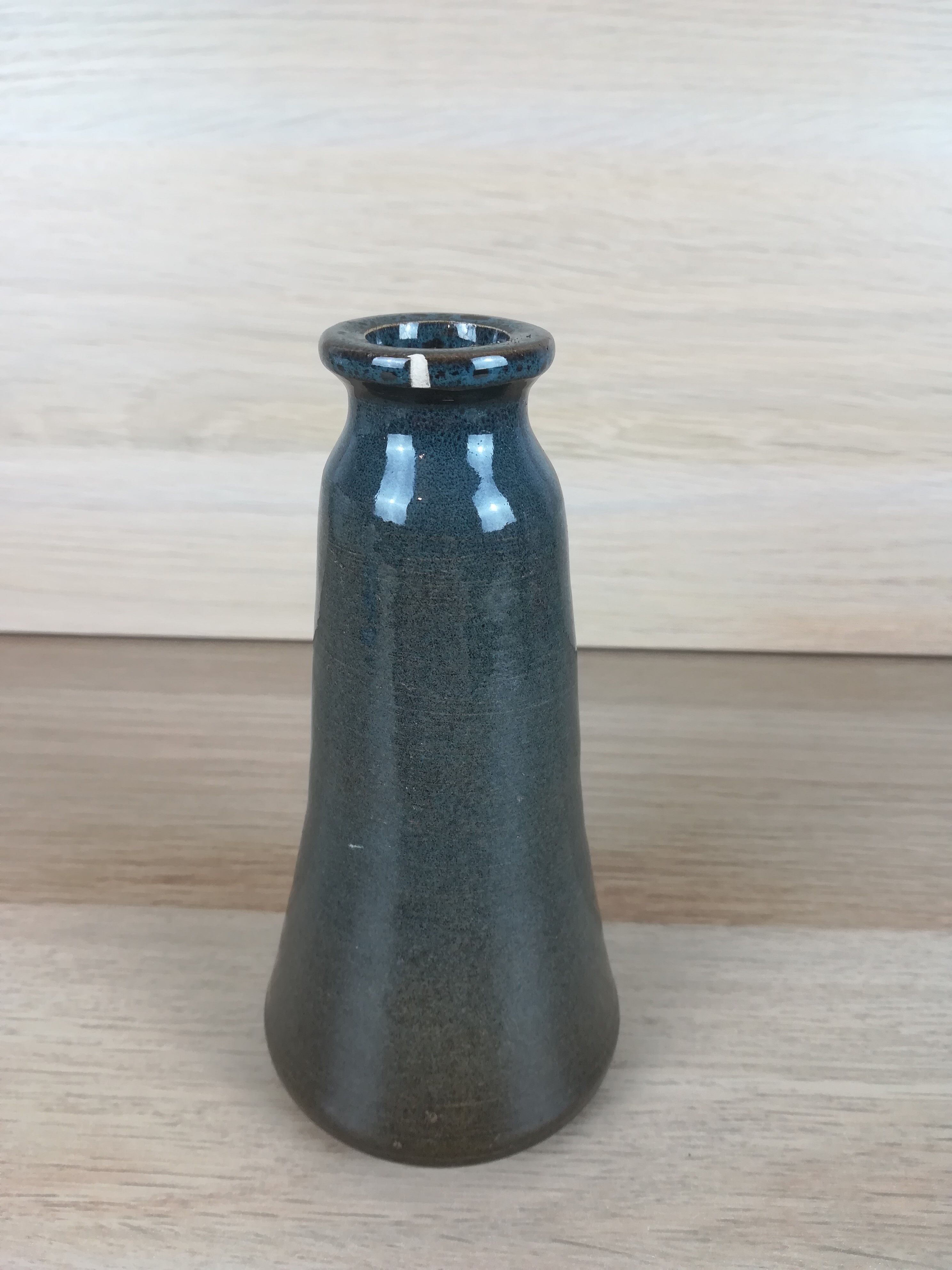 Dark grey ceramic vase