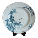 Plat rond en Terre de Fer, Service Nénuphar Salins E.C Samaritaine