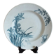 Plat rond en Terre de Fer, Service Nénuphar Salins E.C Samaritaine