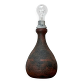 Brutalist mid-century pottery table lamp by Gerhard Liebenthron, 1960s.