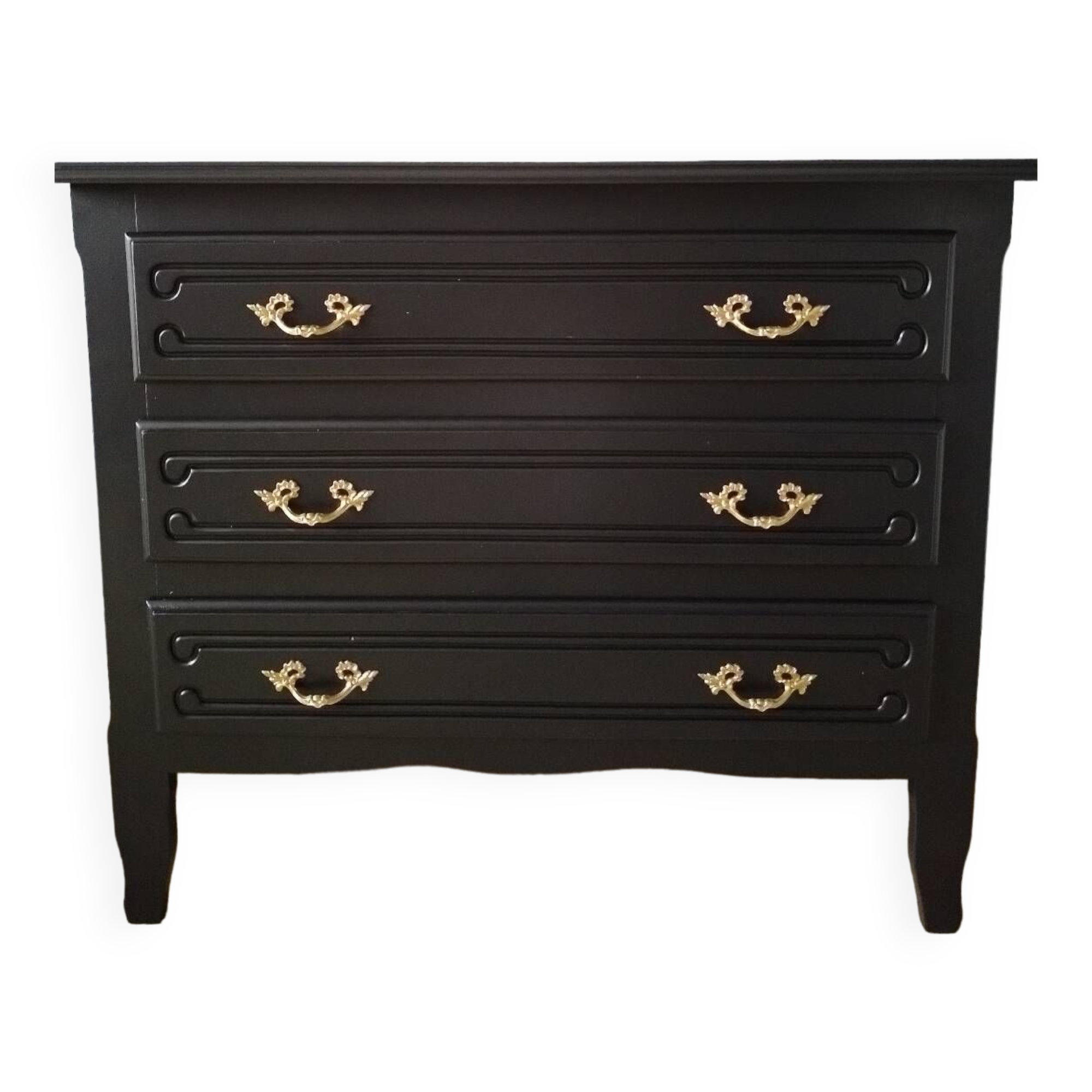 Restored chest in black