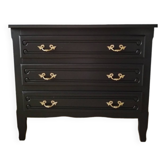 Restored chest in black