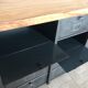 Meuble industriel 12 clapets Strafor métal bois